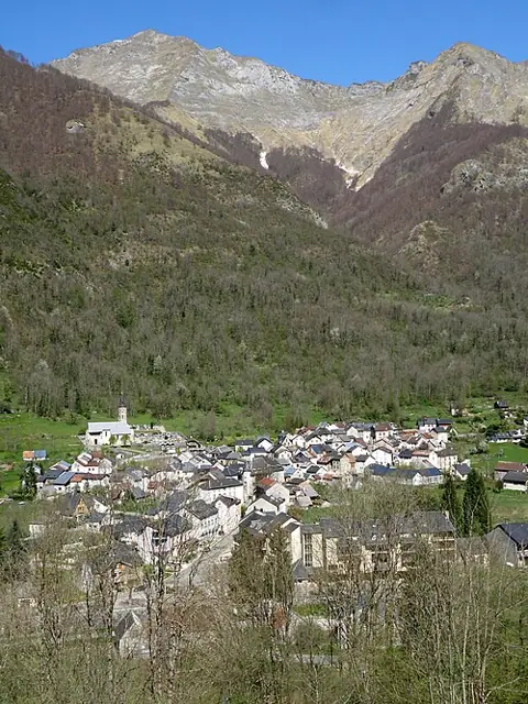 Vue de Aulus-les-Bains
