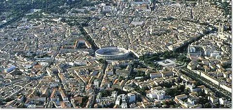 Vue de Nîmes
